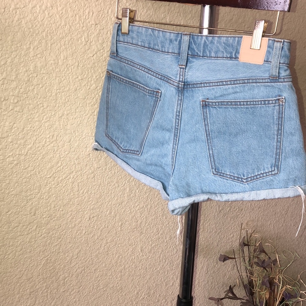 Zara Light Blue Jean Shorts - Picture 5 of 9